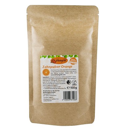 Pulbere pentru dantura cu portocale si xylitol, 100gr