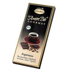Ciocolata amaruie Espresso, 55% cacao, 100 g LIEBHART\\\'S AMORE BIO