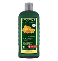 Sampon bio pentru volum cu bere si miere, 250 ml Logona