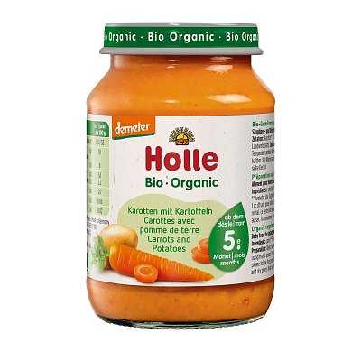 Piure bio de morcov cu cartofi pentru copii 5 luni - 190 g