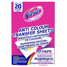 Servetele anti-transfer de culoare haine Vanish, 20 buc