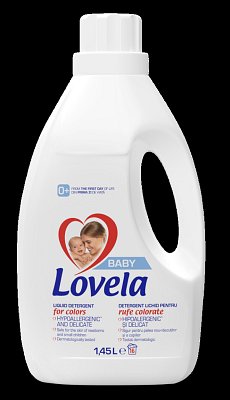 Detergent lichid Lovela Baby, pentru rufe colorate, 1.45L