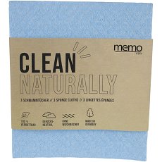 Lavete biodegradabile naturale 17x19.5 cm - 3 buc