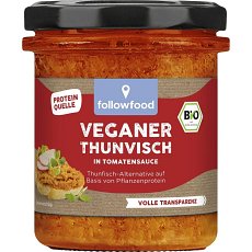 Pasta bio alternativa la ton cu rosii pe baza de proteina vegetala - 180 g