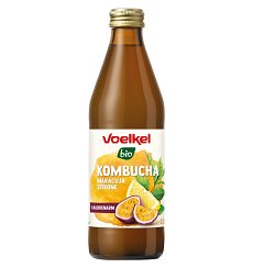 BAUTURA BIO DE KOMBUCHA CU MARACUJA SI LAMAIE, 0,33L VOELKEL