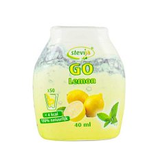 SteviJa GO - Indulcitor pe baza de stevie cu aroma de lamaie, 40 ml