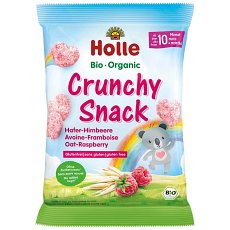 Gustare crocanta bio cu ovaz si zmeura pentru copii 10 luni - 30 g