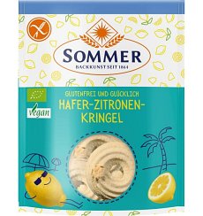 Fursecuri bio din ovaz, fara gluten, cu lamaie, 100 g