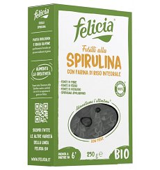 ECO/BIO Fusilli din orez integral cu spirulina 250gr