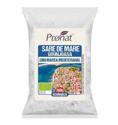 ECO/BIO Sare de la Marea Mediterna 500gr, Grunjoasa