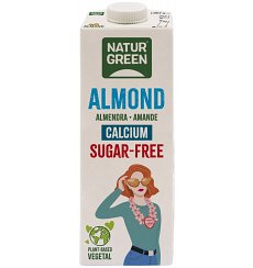 Bautura vegetala din migdala cu calciu, fara zahar, 1l